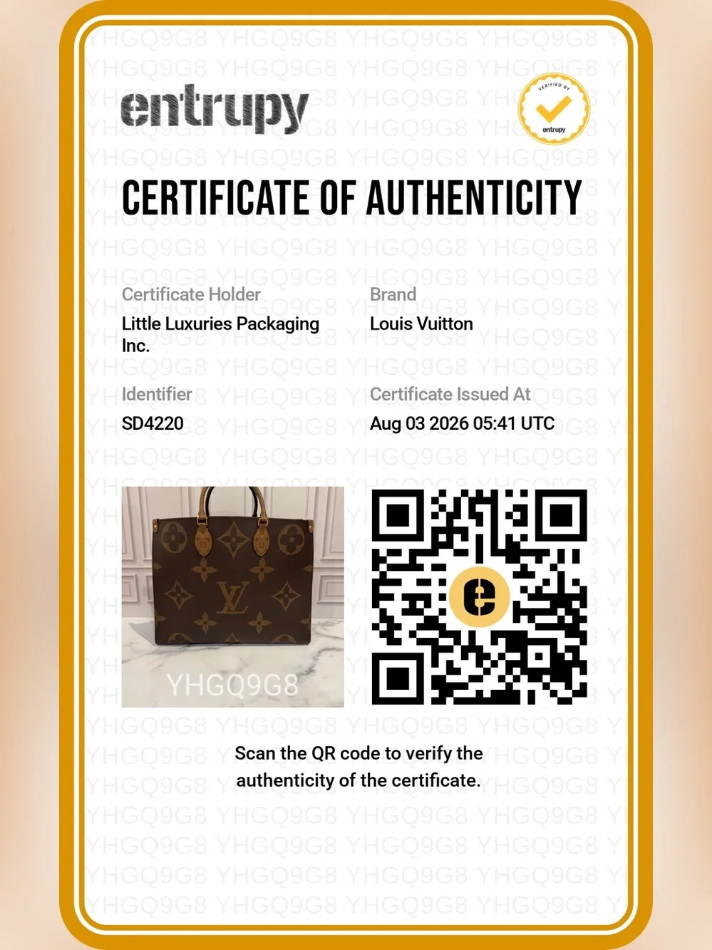 Authentic Louis Vuitton LV Monogram Logo OnTheGo GM Tote Shoulder Bag Handbag